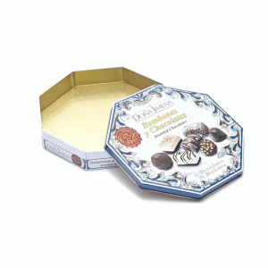 Luxury Classic Metal Can for Candy Octagonal Shaped Custom Tin Box for Chocolate Cookie China Factory Tin