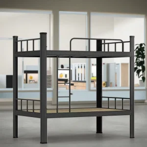 Luxury Dormitory Iron Bed Hot Selling Double Bunk Staff Bedroom Apartment Hospital Furniture Durable Simple Modern Metal School