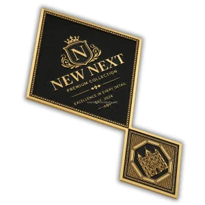 Luxury Label Sticker Aluminum Embossed Foil Bottle Label Metal Logo Perfume 3d Metal Label