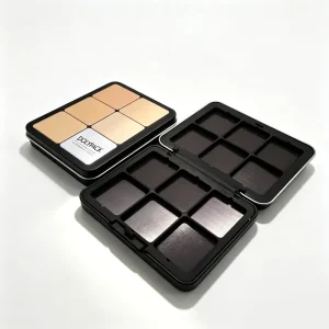 Luxury Metal Cosmetic Gift Box With Foam Insert Custom Printed Packaging for Perfume Makeup Skincare and Beauty Sets