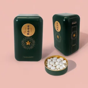 Luxury Metal Tin Hinged Box for Dried Herbs Secure Storage Premium Gift Customizable Packaging