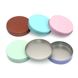 Luxury Soy Wax Tin Box Wedding Gift Seamless Metal Tin Canister