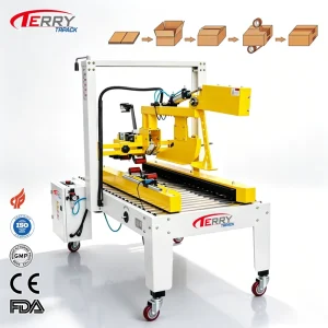 MH FJ 3A Automatic Tape Sealer Case Box Closing and Folding Sealing Machine