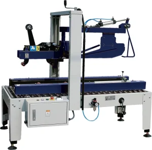 MH FJ 3A Electric Automatic Low Noise Case Box Cartons Strapping Sealing Machine for Beverage & Chemical Packaging