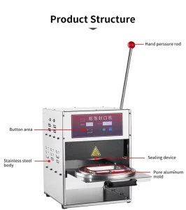 Manual Aluminum Foil Induction Sealing Machine for Food Packaging