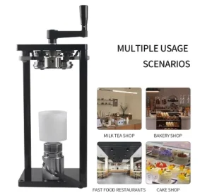 Manual Can Sealing Machine for PET Aluminum Cans Hand Crank Sealer with PET Cans