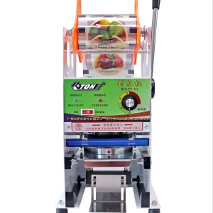 Manual Cup Sealing Machine with Counter, 95 mm, 300 W, 500 Cups/h