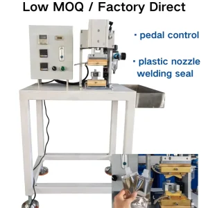 Manual Electric PLC controlled High Productivity Plastic Bag in Box Pouch Spout Sealing Welding Machine Motor for Beverage Food