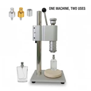 Manual Perfume Crimping Capping Machine for Glass Spray Bottles and Aerosol Cans, Dual-Use Portable Equipment