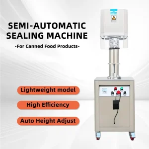 Manual Semi-Automatic Food Can Sealing Machine for Easy-Open Tin Cans