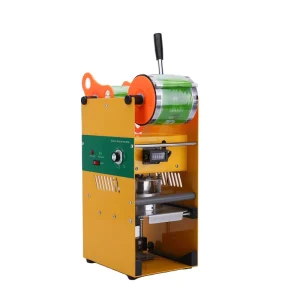 Manual Semi-Automatic High-Speed Plastic Cup Sealing Machine for Beverages and Bubble Tea, 220V