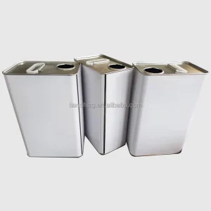 Manufacturer 1L 2.5L 4L Square Tinplate Metal Spray Bottles for Car Paint Oil and Chemicals Packaging