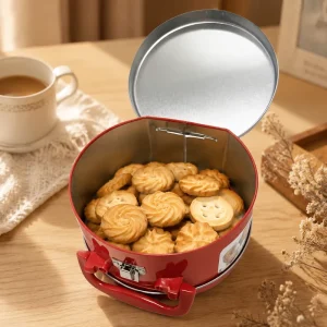 Manufacturer Custom Irregular Shaped Tin Boxes 160x147x77MM for Christmas Gifts and Lunch Tins Custom Logo ISO9001