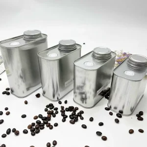 Manufacturer Custom Printed Tinplate Coffee and Tea Tin Can, 250g, Metal Gift Box Packaging