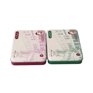 Manufacturer Customizable Food Grade Tinplate Candy Chocolate Tin Box Rectangular Shape Custom Logo Food Safe