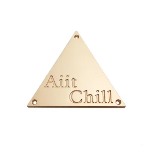 Manufacturer Engraved Brand logo Custom Thin Metal Plate for Decoration