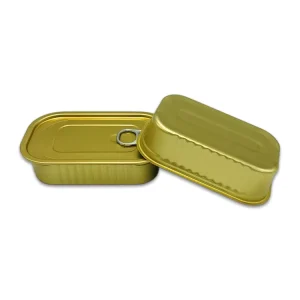 Manufacturer Food Grade 105g 85g 125g Empty Aluminum Rectangular Metal Cans for Fish Tin Food Packing Sardines Tuna