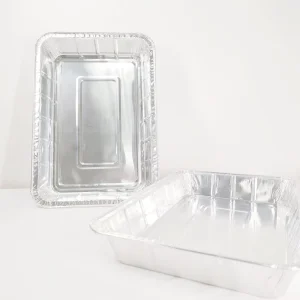 Manufacturer Food Grade Rectangle Foil Container Aluminum Foil Food Containers for Food Packing