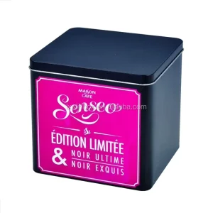 Manufacturer Food-Grade Square Metal Tin Box for Coffee, Cookies, and Chocolate
