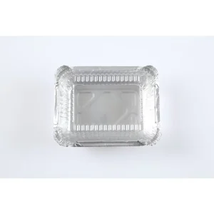 Manufacturer Full Size Rectangular Aluminum Foil Food Container Disposable Aluminium Foil Containers for Airline Food