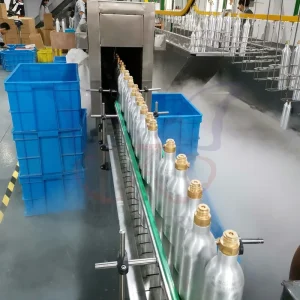Manufacturer ISO7866 0.6L CO2 Aluminum Gas Cylinder M18*1.5 Food Grade 166.7bar Soda Water Cylinder for Beverage
