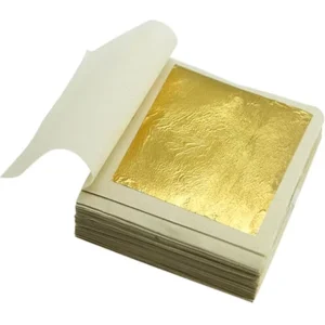 Manufacturer Loose Pure Gold Leaf Foil 23.75K 23K 22K 18K 12K Gold Au99.99 9.33 x 9.33cm 4.45 x 4.45cm
