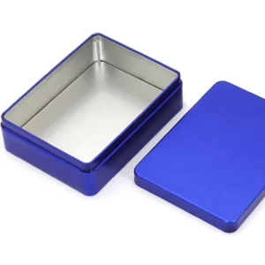 Manufacturer Square Food-Grade Tinplate Boxes for Chocolate Chewing Gum Tea Cookies Candy and Cake Solid Color Custom