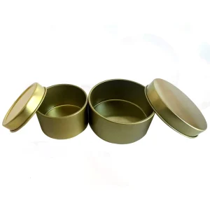 Manufacturer and Supplier of Tinplate Cans Customized Printing of Tinplate Packaging Metal Circular Shape