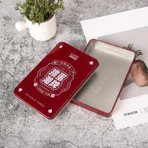 Manufacturer custom Square Iron Box Metal Packaging Boxes Square Tin Box for card storage gift packing
