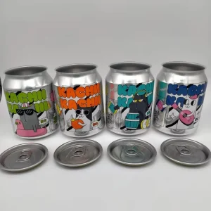 Manufacturer’s 250ml 330ml and 500ml Aluminum Can Custom Logo for Beer Beverage Tea Soda Wine Juice Packaging Metal Package