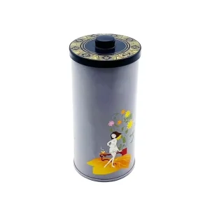 Manufacturers Custom Round Tinplate Tea Can Metal Seal High grade Tea Box New Packaging Tea Container Empty Tin Can