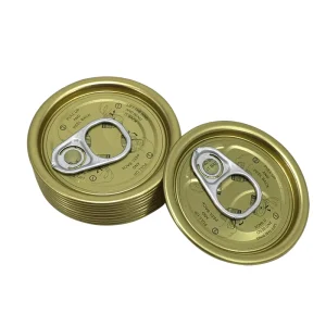 Manufacturers Sell 202 52.3mm Easy Open Tinplate Food Can Easy Open End for Food Canned Packaging