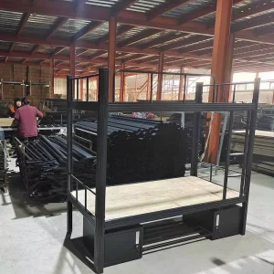 Manufacturers Twin Heavy Duty Metal Bunk Beds High Quality Customizable Color Modern for Bedroom Hotel Use Steel Frames