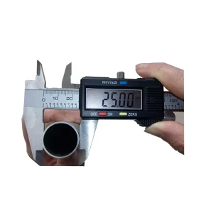 Matt Silver Aluminium Tube 25mm Metal Aluminum Round Tube for Furniture Plastic Chair Legs