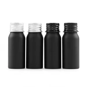 Matte Black Empty Aluminum Essential Oil Bottle, 250ml-1L