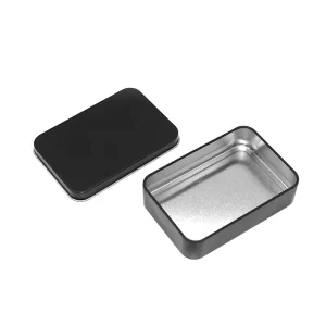 Matte Frosted Silver 107 Square Top-and-Bottom Cover Poker Tinplate Consumer Electronics Earphone Box