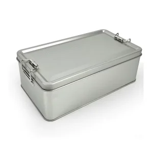 Matte Recyclable Food-Grade Tinplate Box with Card Buckle for Wedding Favors or Pastry Souvenirs