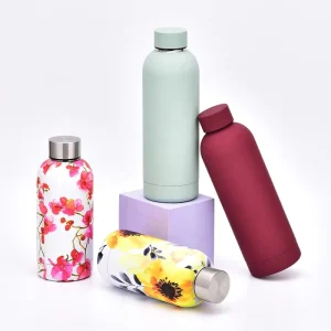Matte Stainless Steel Vacuum Insulated Water Bottle Small Mouth Sports Thermos Custom Logo Travel Flask