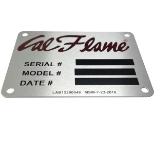 Mechanical Equipment Instructions Aluminum Sheet Screen Printing Nameplate High Temperature Resistant Oxidation Resistant Signs