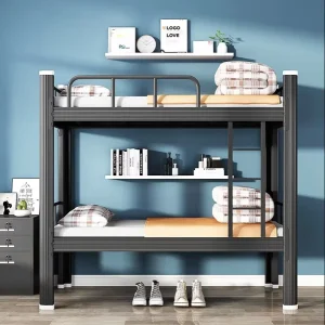 Metal Apartment Bunk Bed Adults Metal Frame Bunk Bed Knock-down Metal Double Bed Hostel Metal Loft Bed Metal Twin Bed