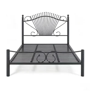 Metal Bed Frame Minimalist Modern Apartment School Double Thickened Bedroom Furniture