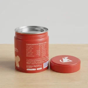 Metal Bottles 250g 500g Cylindrical Coffee Bean Metal Cans Powder Storage Tin Box with logo Tea Tin Metal Packaging