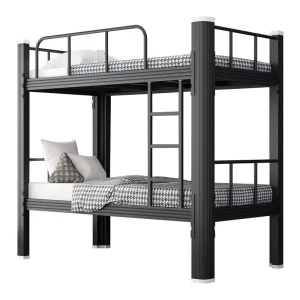 Metal Bunk Bed Frame with Heavy Duty Steel Structure for Dormitory or Worker Housing