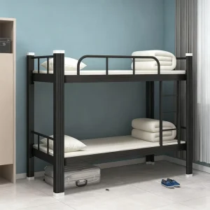 Metal Bunk Bed with Anti Slip Ladder Safe Steel Frame for School Dormitory Students