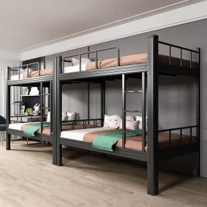 Metal Bunk Beds for Small Households or Families with Multiple Children Metal Double Bed Dormitory Double Bed