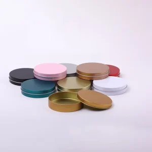 Metal Can Solid Perfume Container Round Empty Box for Earphone Badge USB Disk Storage with Lid