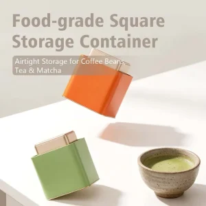 Metal Can for Tea Full Custom Food Grade Tinplate Metal Tea Tins Airtight Canisters for Matcha Cookies Nuts Chocolate Available