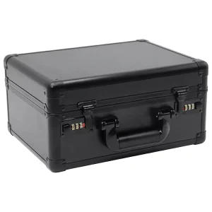 Metal Carrying Case Silver Aluminum Protective Box with Custom Foam