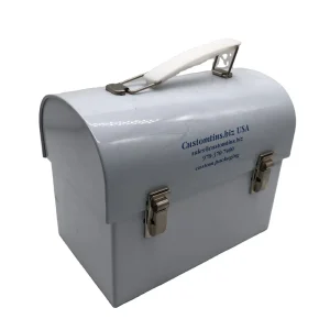 Metal Gift Box with Handle and Viewing Window for Packaging and Storage