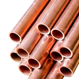 Metal Hot Selling Seamless Round Pure Copper Tubes ASTM B280 Straight Copper Brass Pipes China Supplier